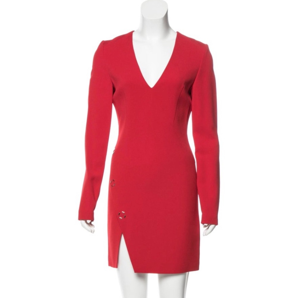 Mugler Red Mini Dress